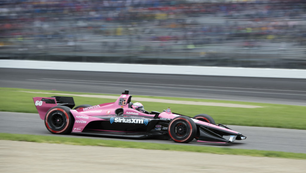 Driver Jack Harvel from England friving for Meyer Shank Racing finished third in the race